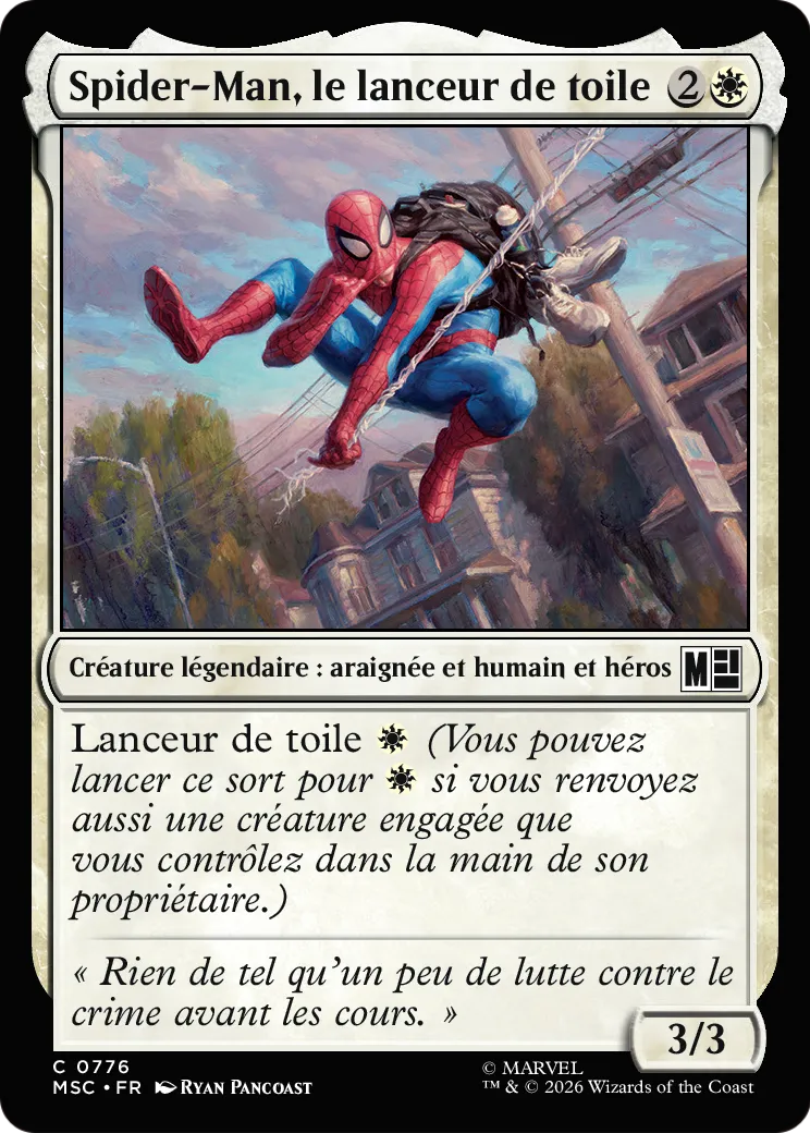 Spider-Man, le lanceur de toile — Marvel Super Heroes Commander — Magic: The Gathering