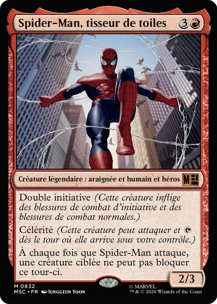 Spider-Man, tisseur de toiles — Marvel Super Heroes Commander — Magic: The Gathering