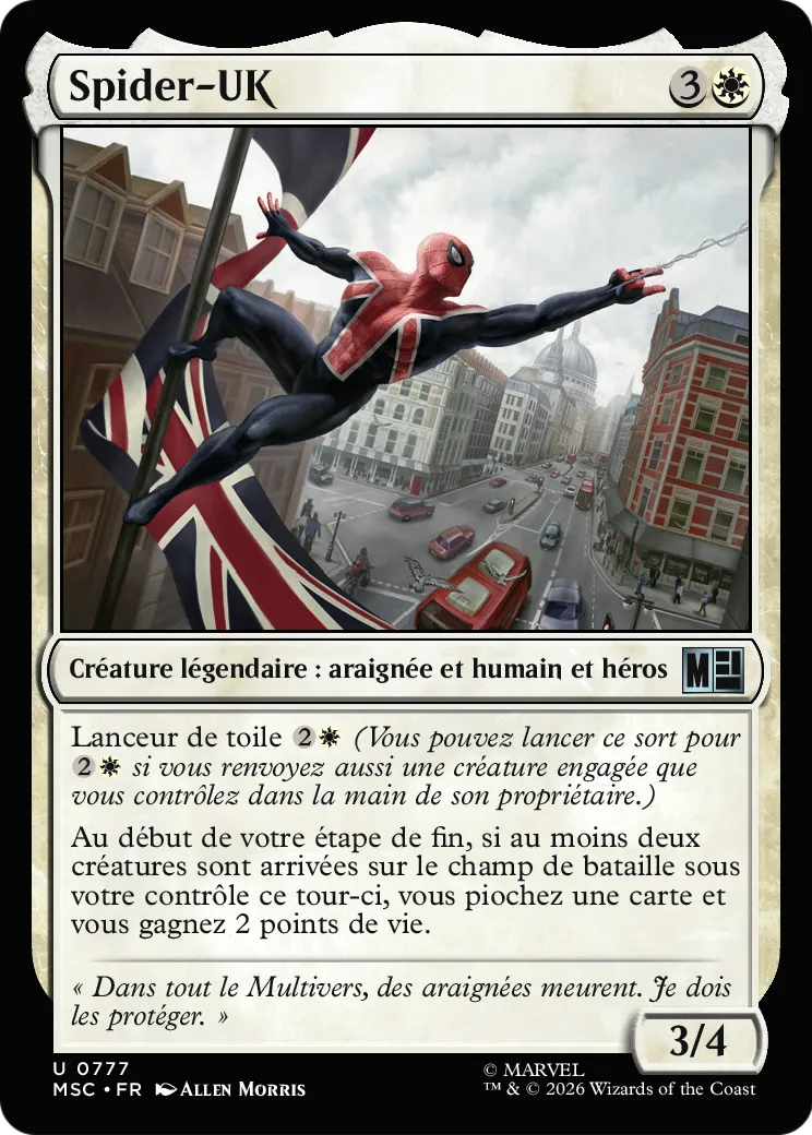 Spider-UK — Marvel Super Heroes Commander — Magic: The Gathering