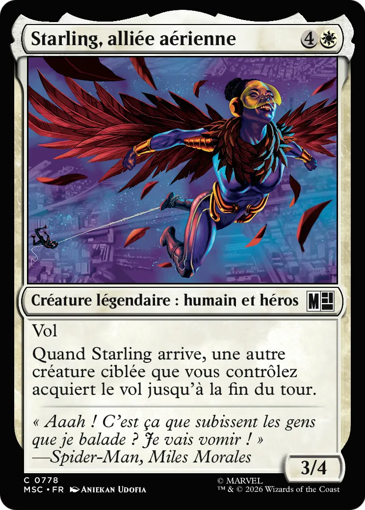 Starling, alliée aérienne — Marvel Super Heroes Commander — Magic: The Gathering