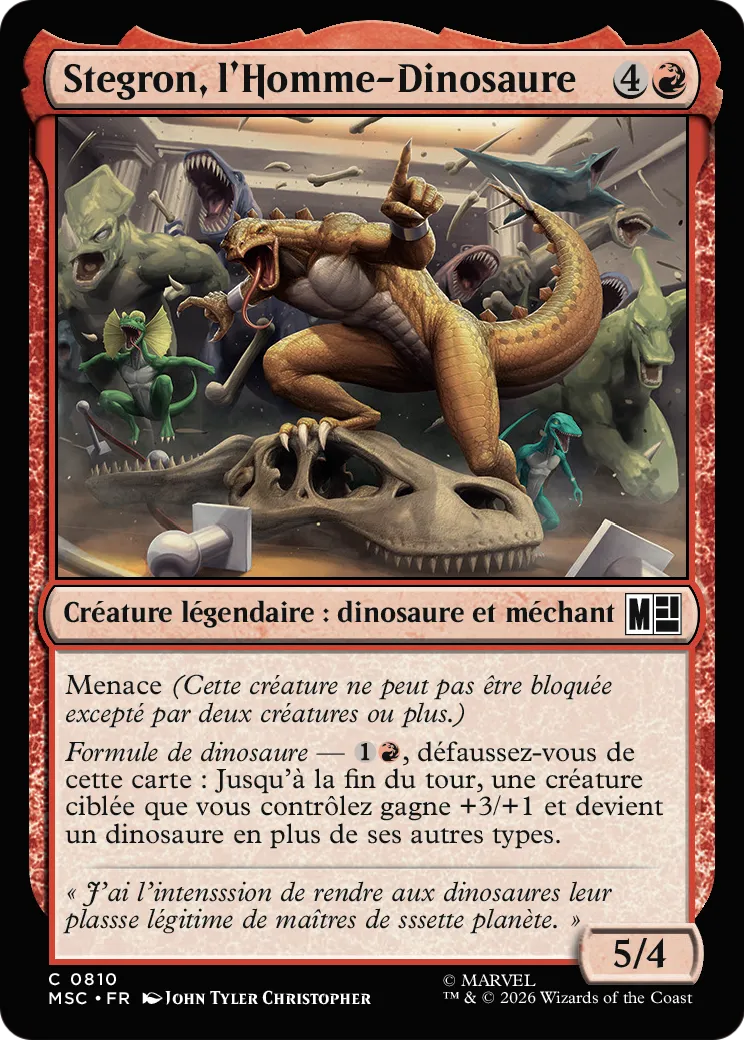 Stegron, l'Homme-Dinosaure — Marvel Super Heroes Commander — Magic: The Gathering
