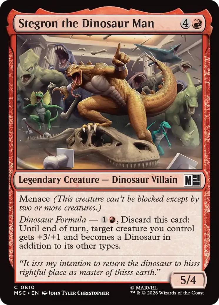 Stegron the Dinosaur Man — Marvel Super Heroes Commander — Magic: The Gathering
