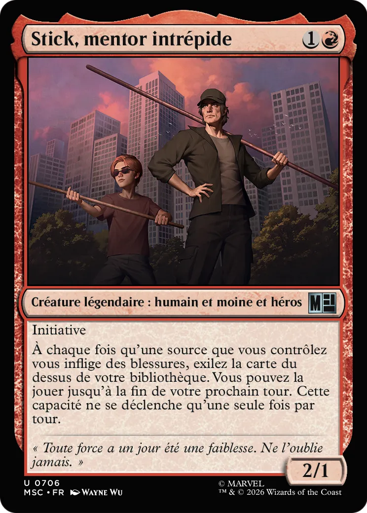 Stick, mentor intrépide — Marvel Super Heroes Commander — Magic: The Gathering
