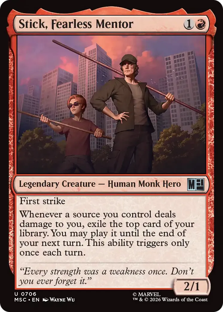 Stick, mentor intrépide — Marvel Super Heroes Commander — Magic: The Gathering