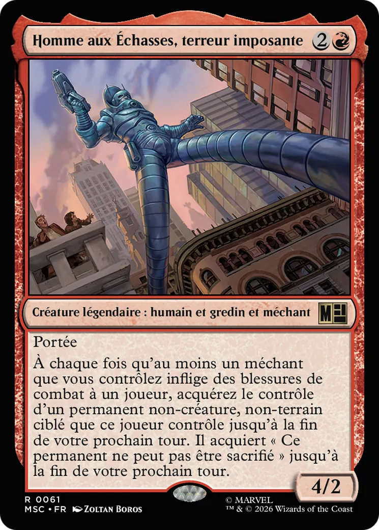 Homme aux Échasses, terreur imposante — Marvel Super Heroes Commander — Magic: The Gathering