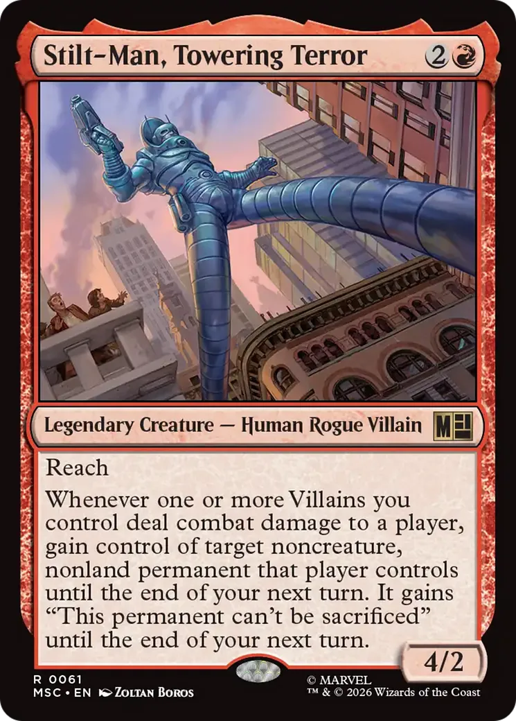 Stilt-Man, Towering Terror — Marvel Super Heroes Commander — Magic: The Gathering