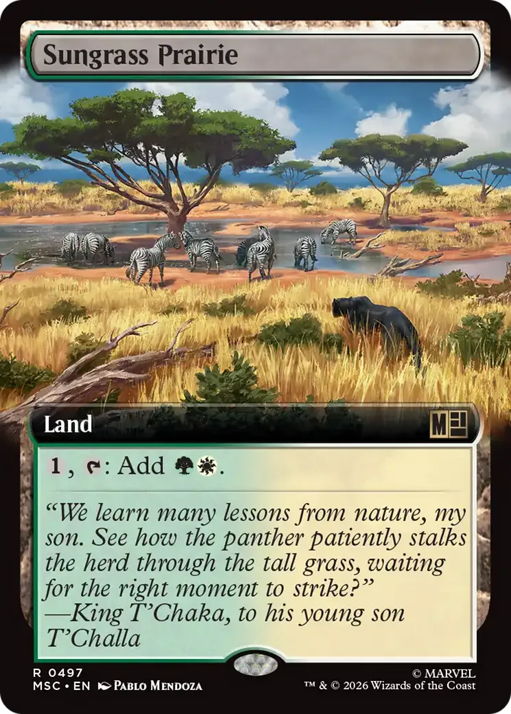 Sungrass Prairie — Marvel Super Heroes Commander — Magic: The Gathering