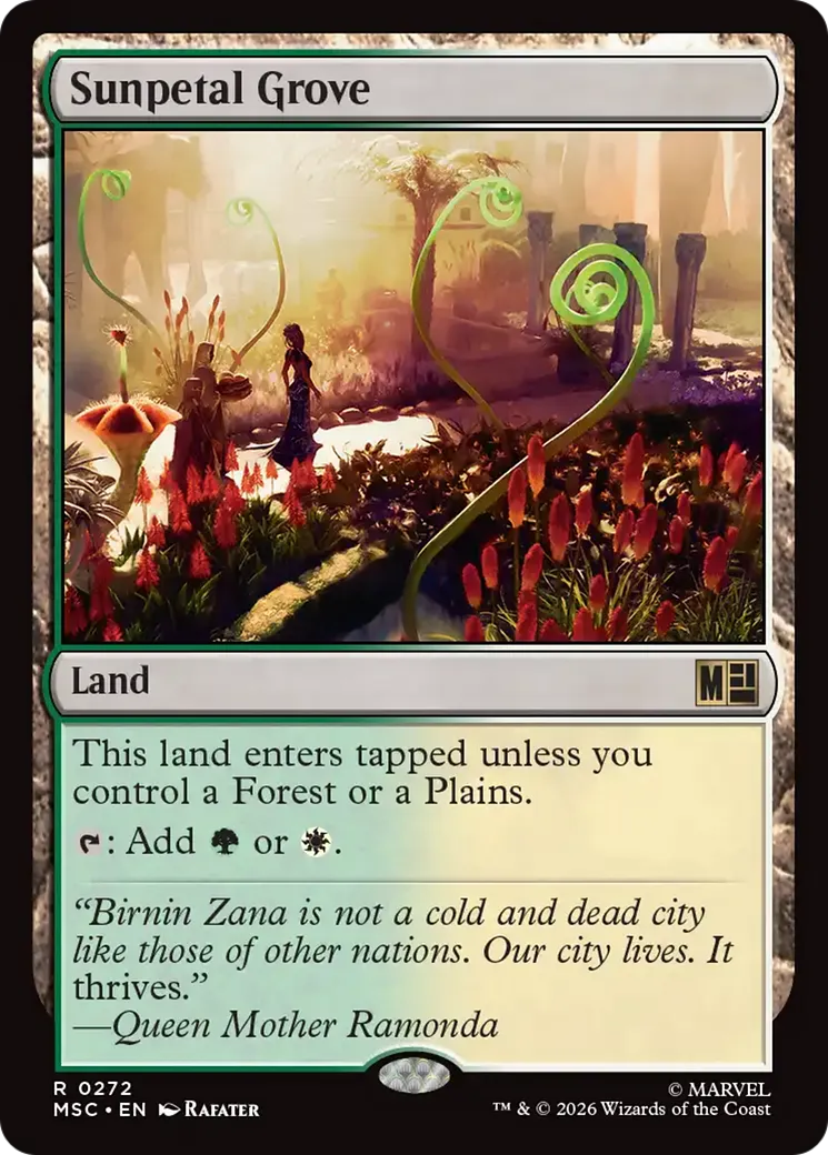 Sunpetal Grove — Marvel Super Heroes Commander — Magic: The Gathering