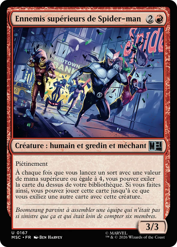 Ennemis supérieurs de Spider-man — Marvel Super Heroes Commander — Magic: The Gathering