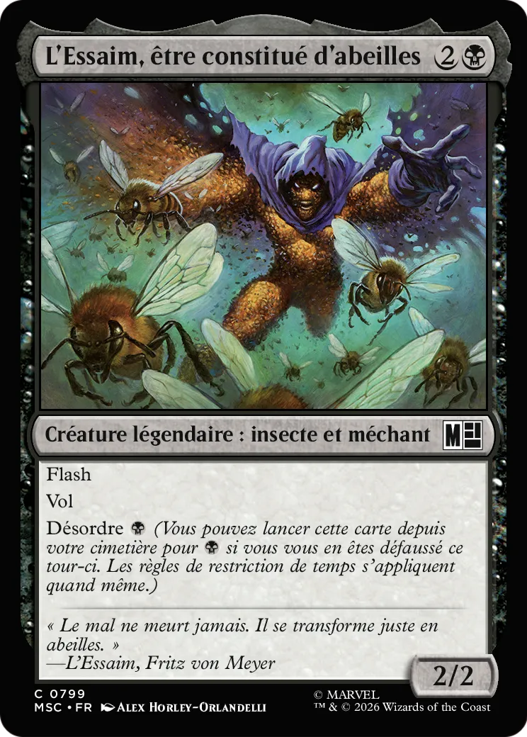L'Essaim, être constitué d'abeilles — Marvel Super Heroes Commander — Magic: The Gathering