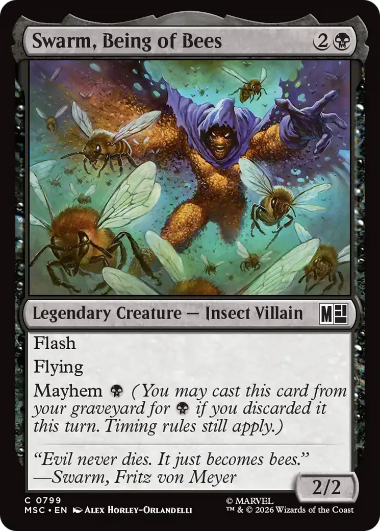 L'Essaim, être constitué d'abeilles — Marvel Super Heroes Commander — Magic: The Gathering