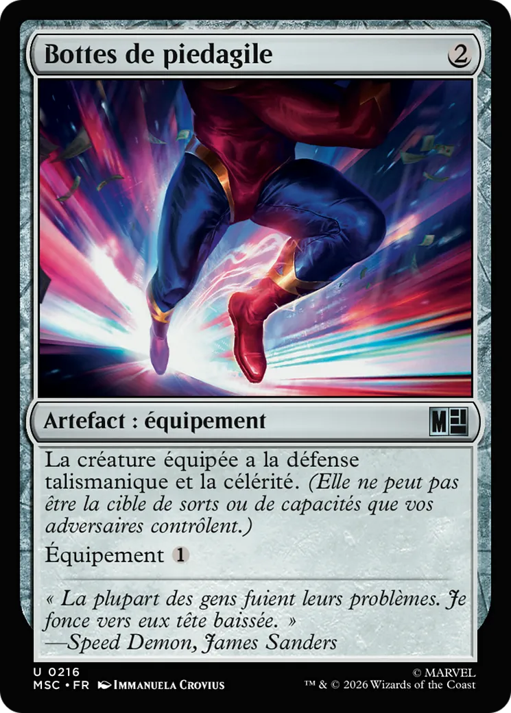 Bottes de piedagile — Marvel Super Heroes Commander — Magic: The Gathering