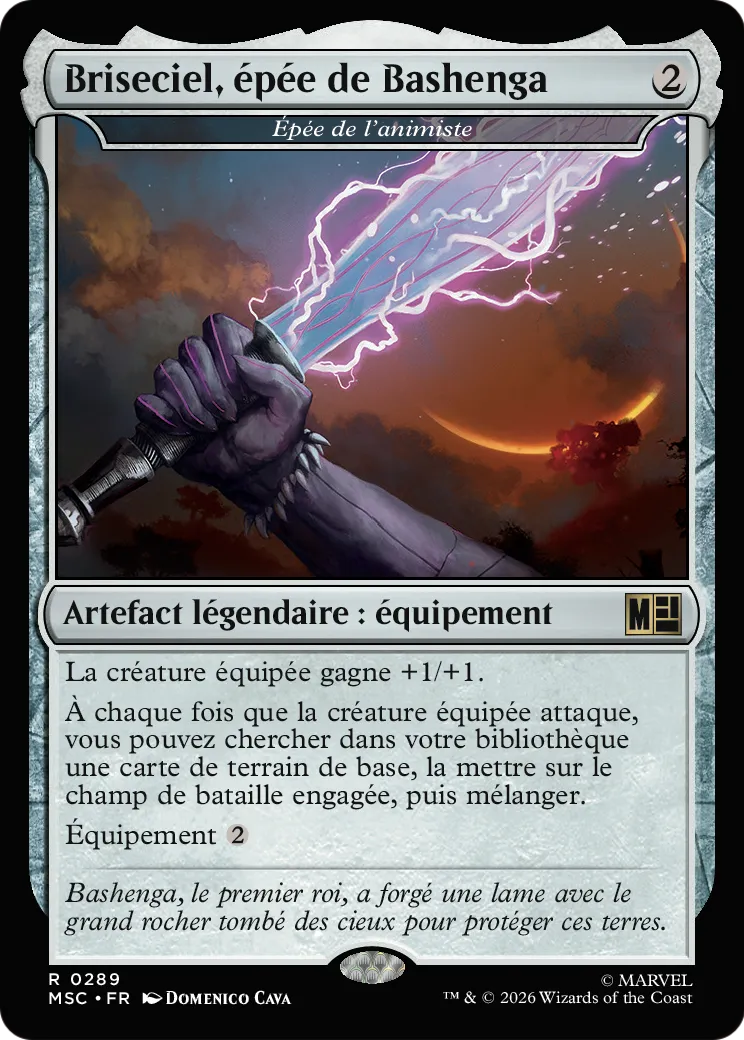 Épée de l'animiste — Marvel Super Heroes Commander — Magic: The Gathering