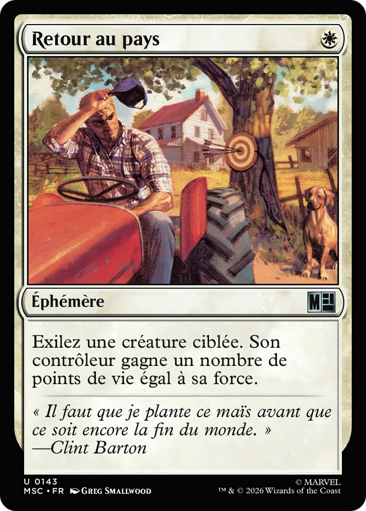 Retour au pays — Marvel Super Heroes Commander — Magic: The Gathering