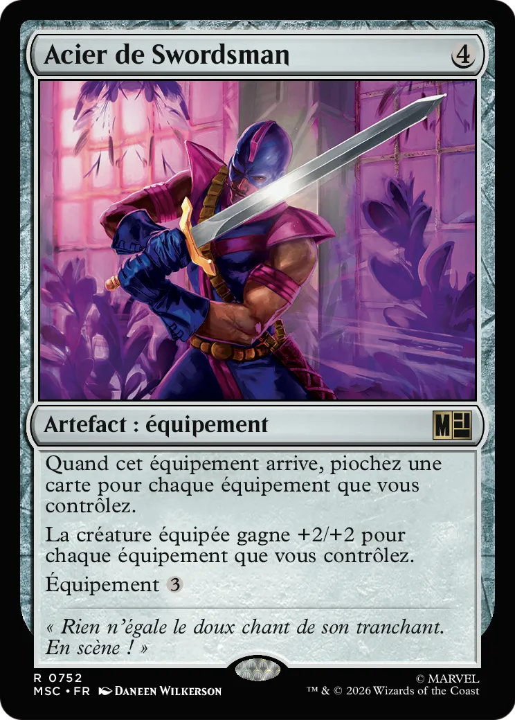 Acier de Swordsman — Marvel Super Heroes Commander — Magic: The Gathering