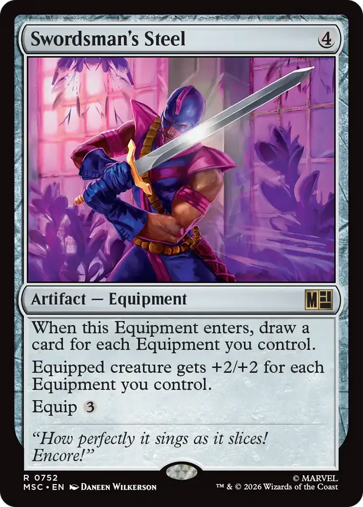 Acier de Swordsman — Marvel Super Heroes Commander — Magic: The Gathering
