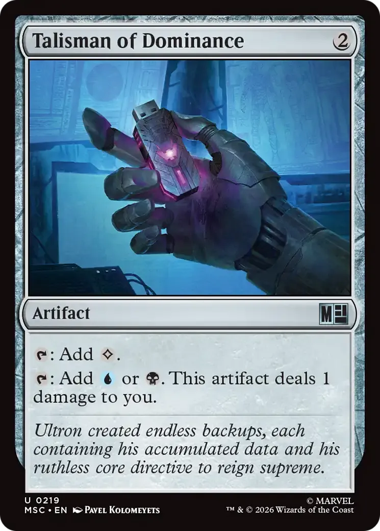 Talisman of Dominance — Marvel Super Heroes Commander — Magic: The Gathering