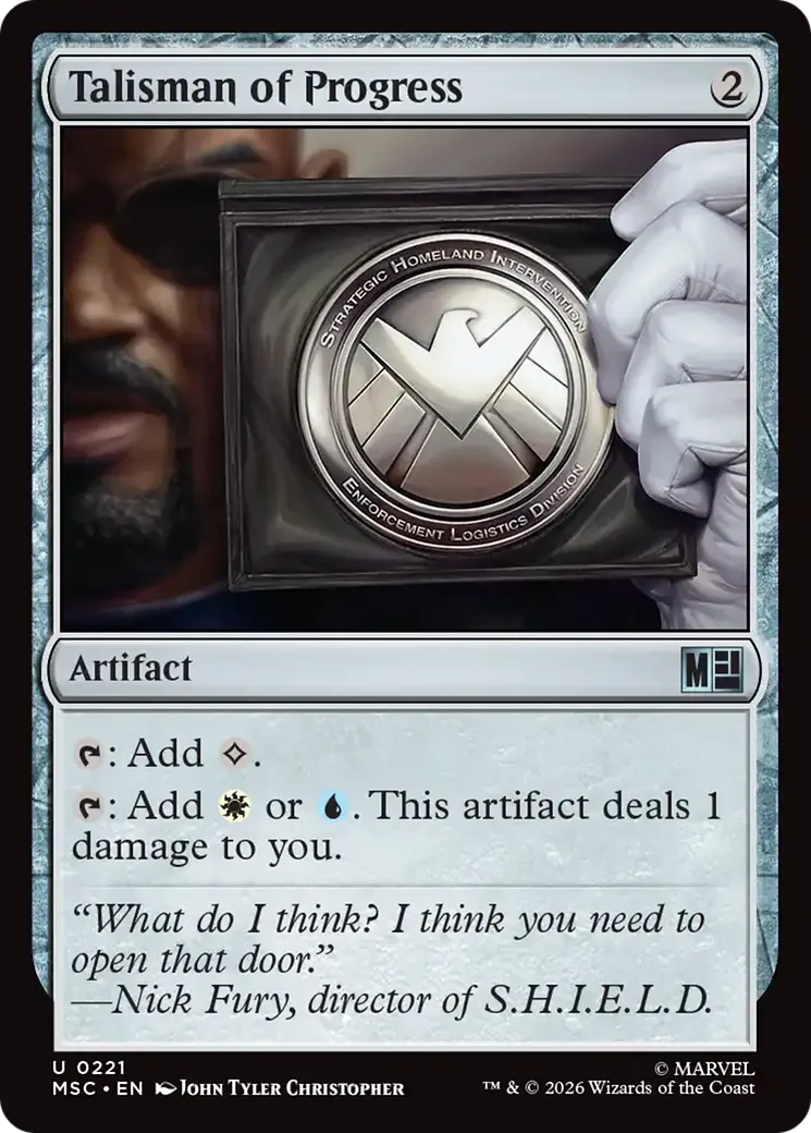 Talisman of Progress — Marvel Super Heroes Commander — Magic: The Gathering