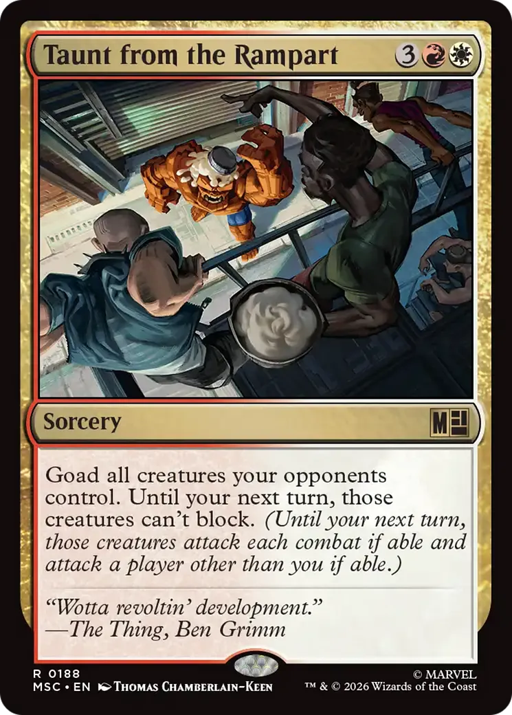 Taunt from the Rampart — Marvel Super Heroes Commander — Magic: The Gathering
