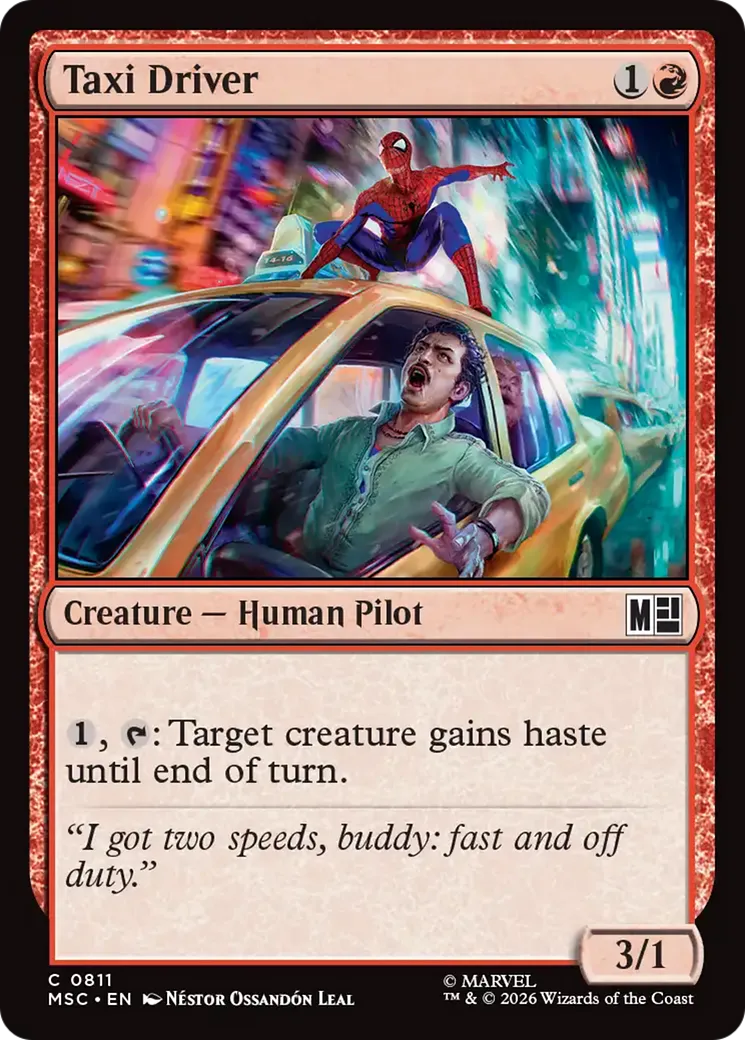 Taxi Driver — Marvel Super Heroes Commander — Magic: The Gathering
