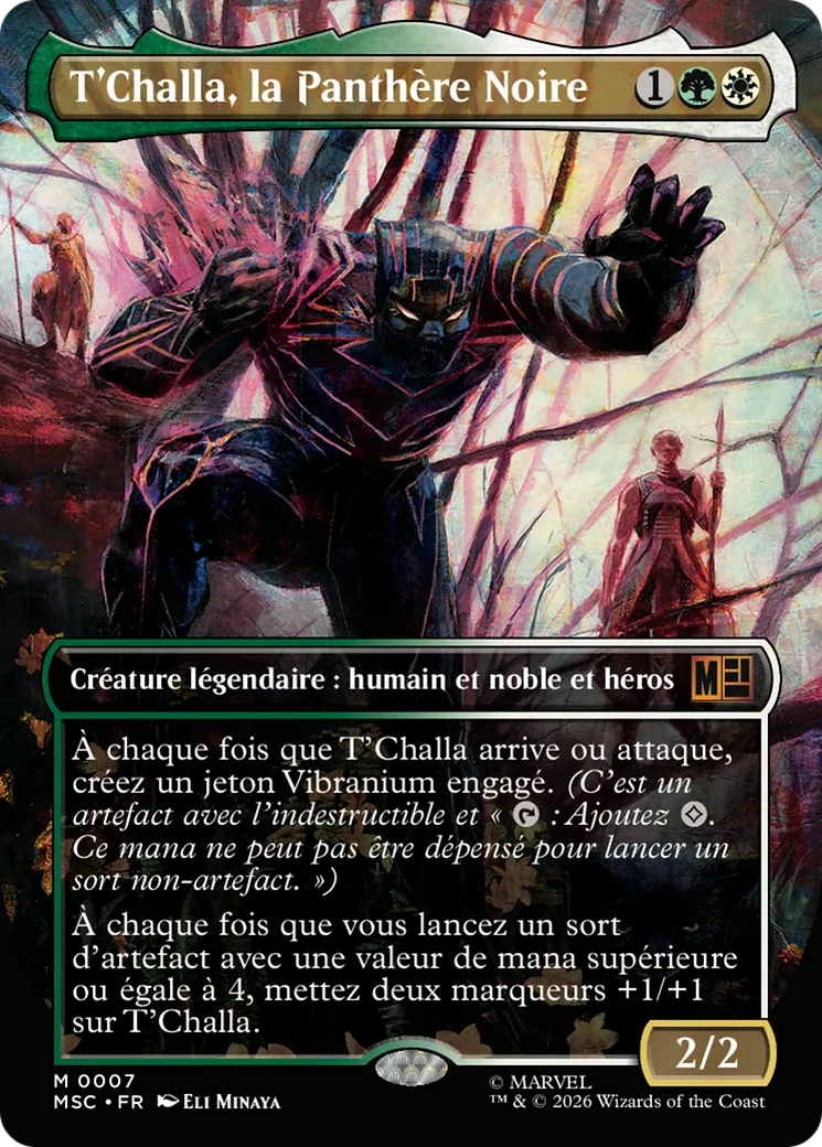 T'Challa, la Panthère Noire from Marvel Super Heroes Commander - Magic: The Gathering
