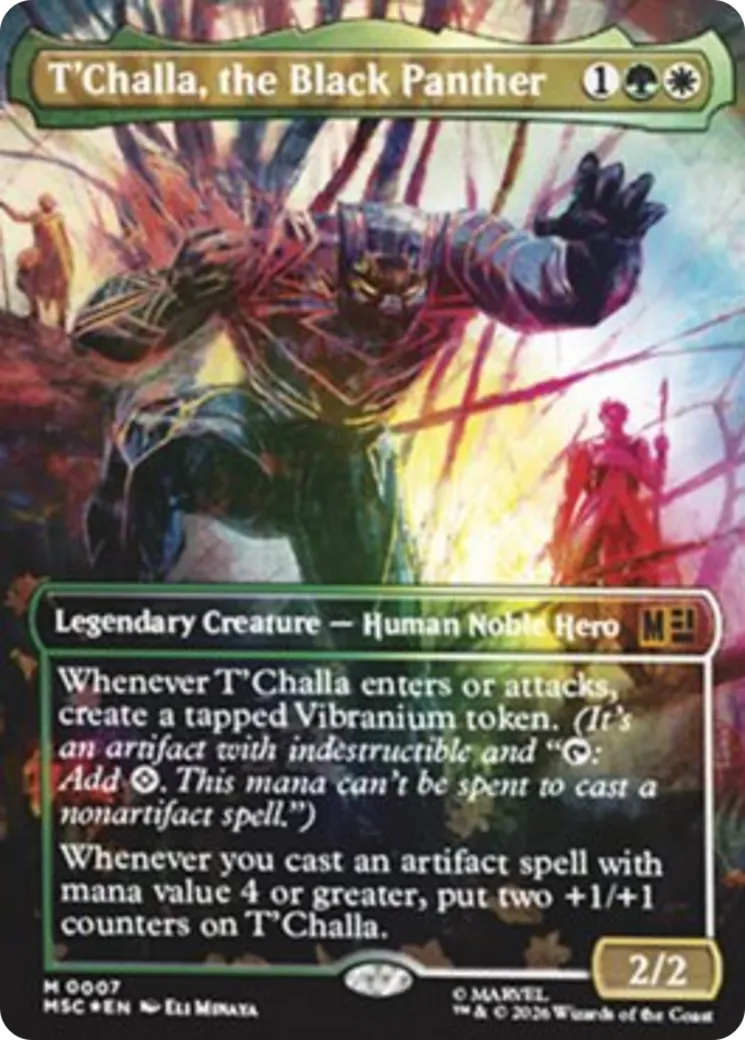 T'Challa, the Black Panther — Marvel Super Heroes Commander — Magic: The Gathering