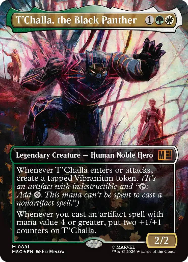 T'Challa, the Black Panther — Marvel Super Heroes Commander — Magic: The Gathering