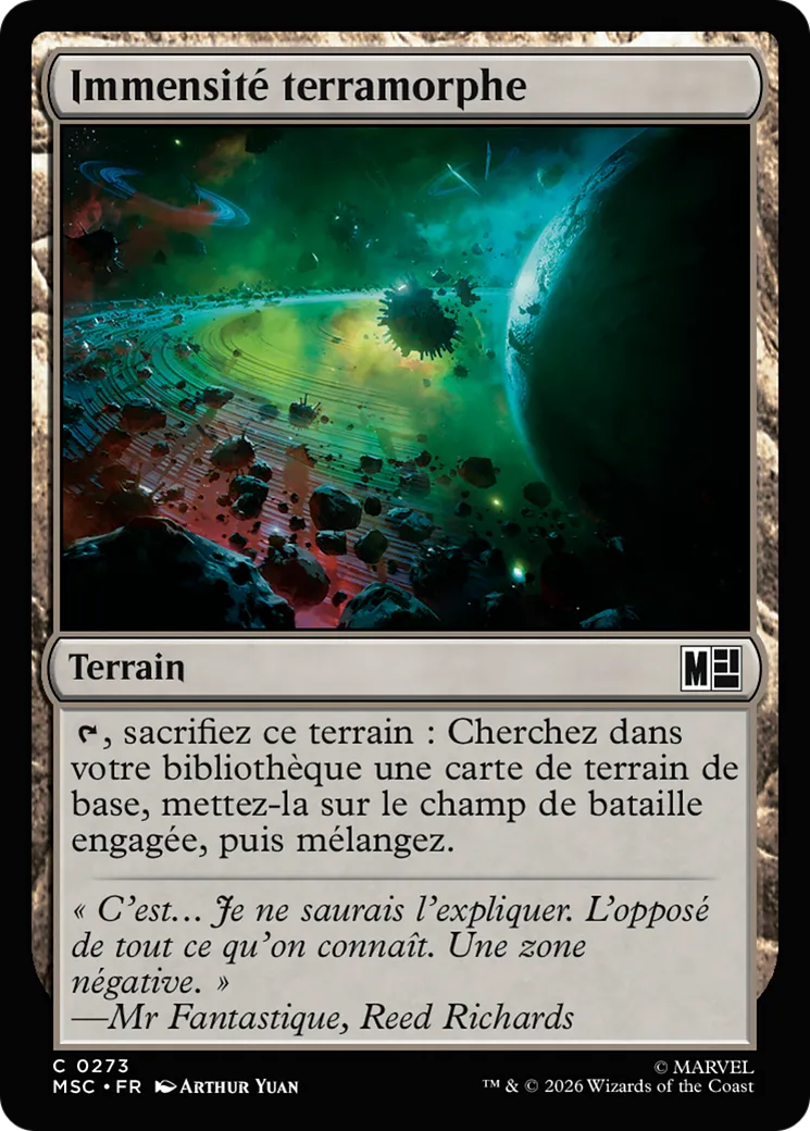 Immensité terramorphe — Marvel Super Heroes Commander — Magic: The Gathering