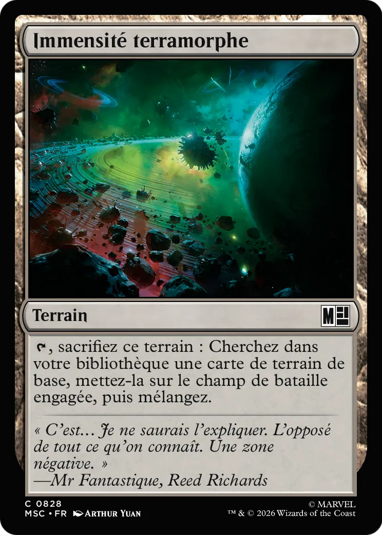Immensité terramorphe — Marvel Super Heroes Commander — Magic: The Gathering