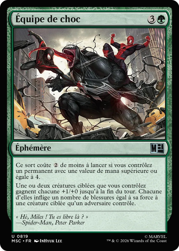 Équipe de choc — Marvel Super Heroes Commander — Magic: The Gathering