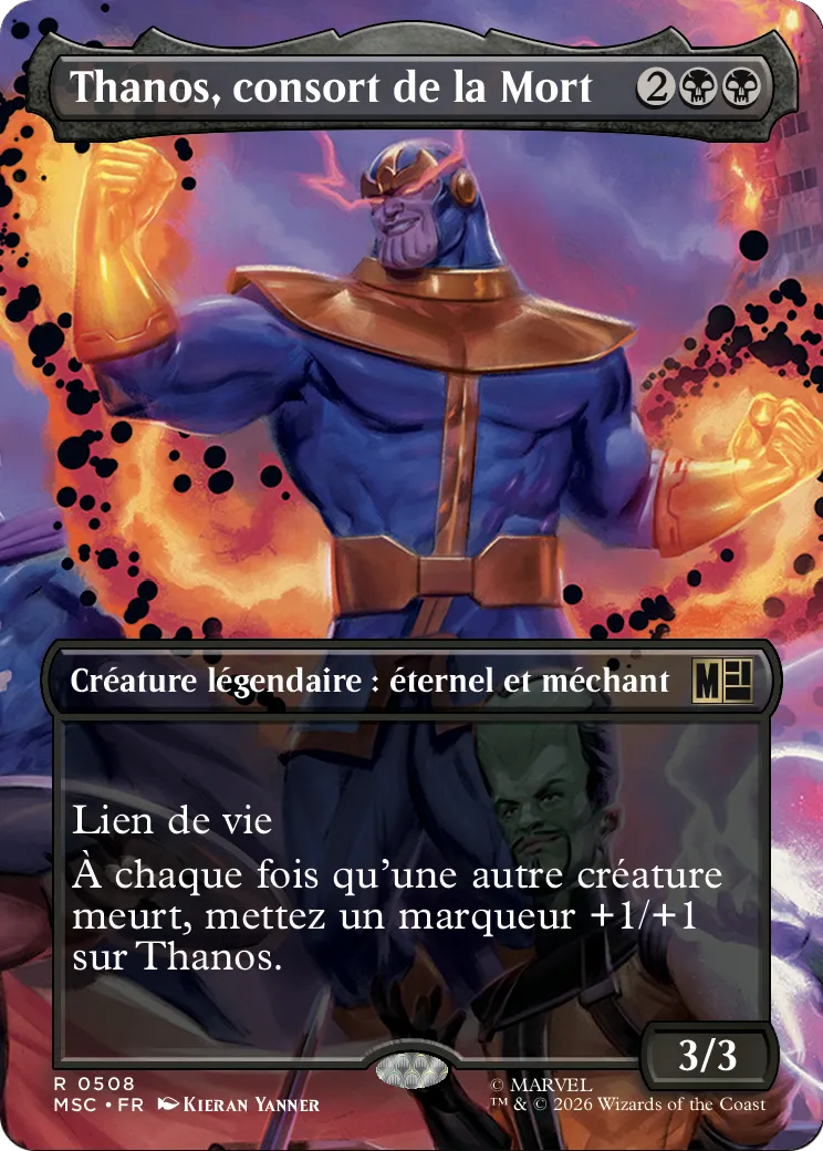 Thanos, consort de la Mort — Marvel Super Heroes Commander — Magic: The Gathering