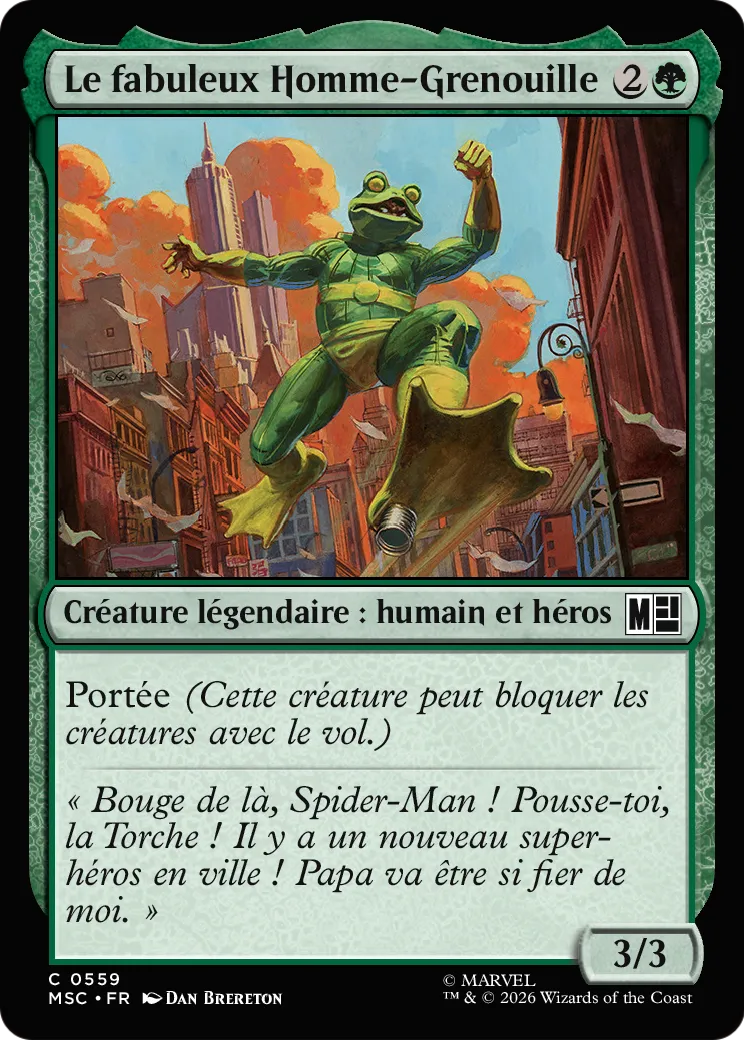 Le fabuleux Homme-Grenouille — Marvel Super Heroes Commander — Magic: The Gathering