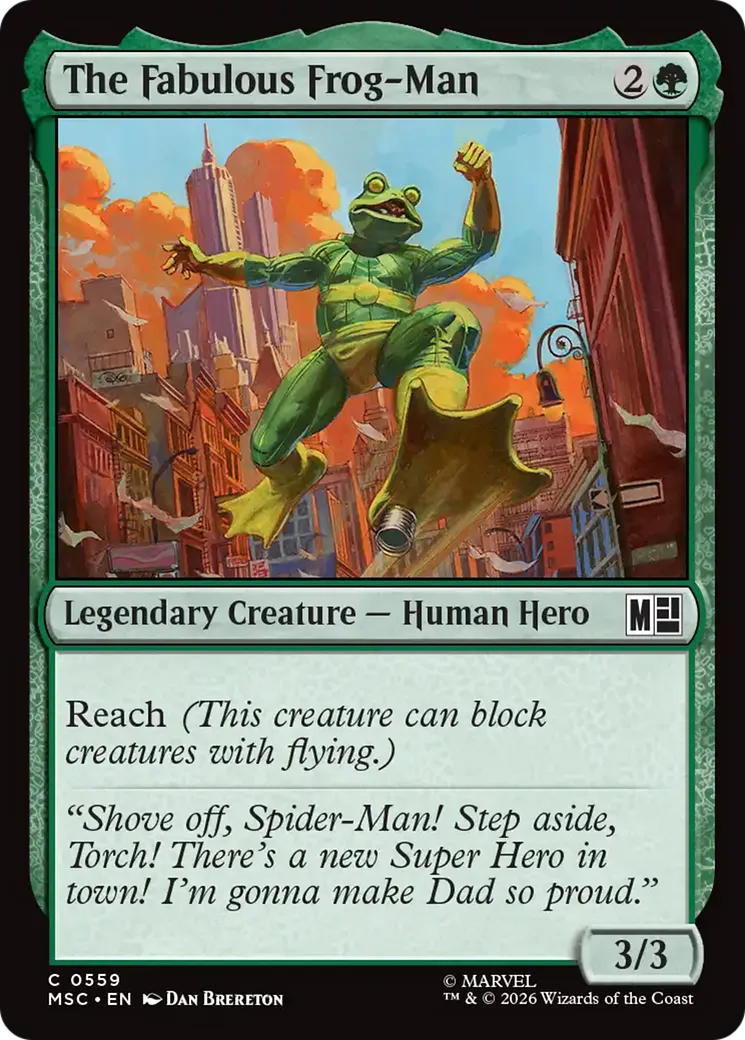 The Fabulous Frog-Man — Marvel Super Heroes Commander — Magic: The Gathering