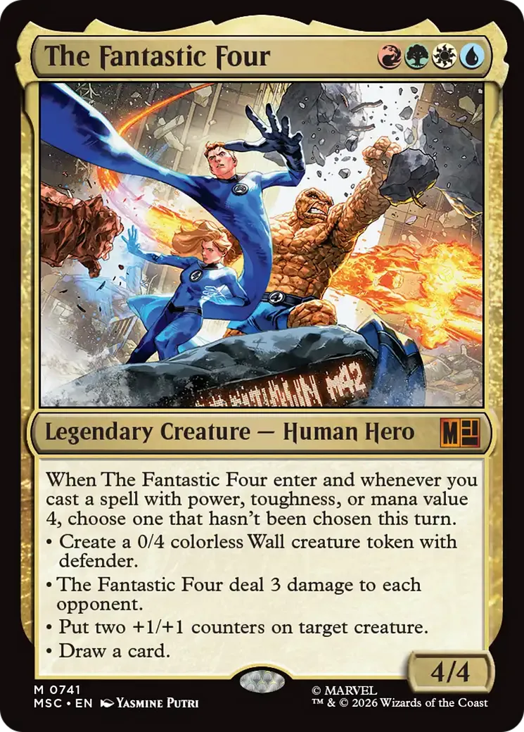 Les Quatre Fantastiques — Marvel Super Heroes Commander — Magic: The Gathering