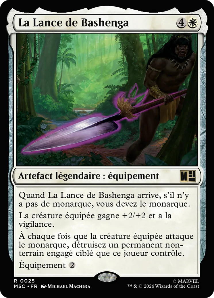La Lance de Bashenga — Marvel Super Heroes Commander — Magic: The Gathering
