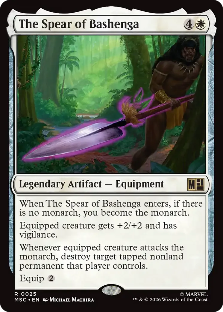 The Spear of Bashenga from Marvel Super Heroes Commander - Magic: The Gathering