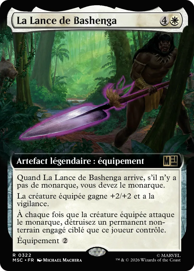 La Lance de Bashenga — Marvel Super Heroes Commander — Magic: The Gathering