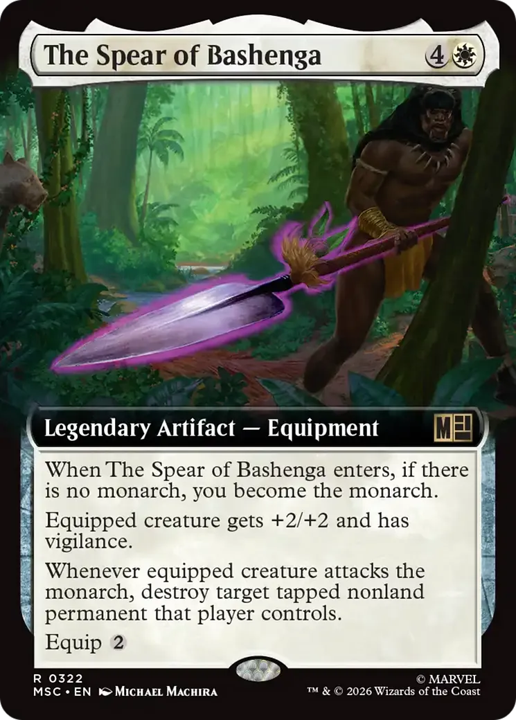 The Spear of Bashenga — Marvel Super Heroes Commander — Magic: The Gathering