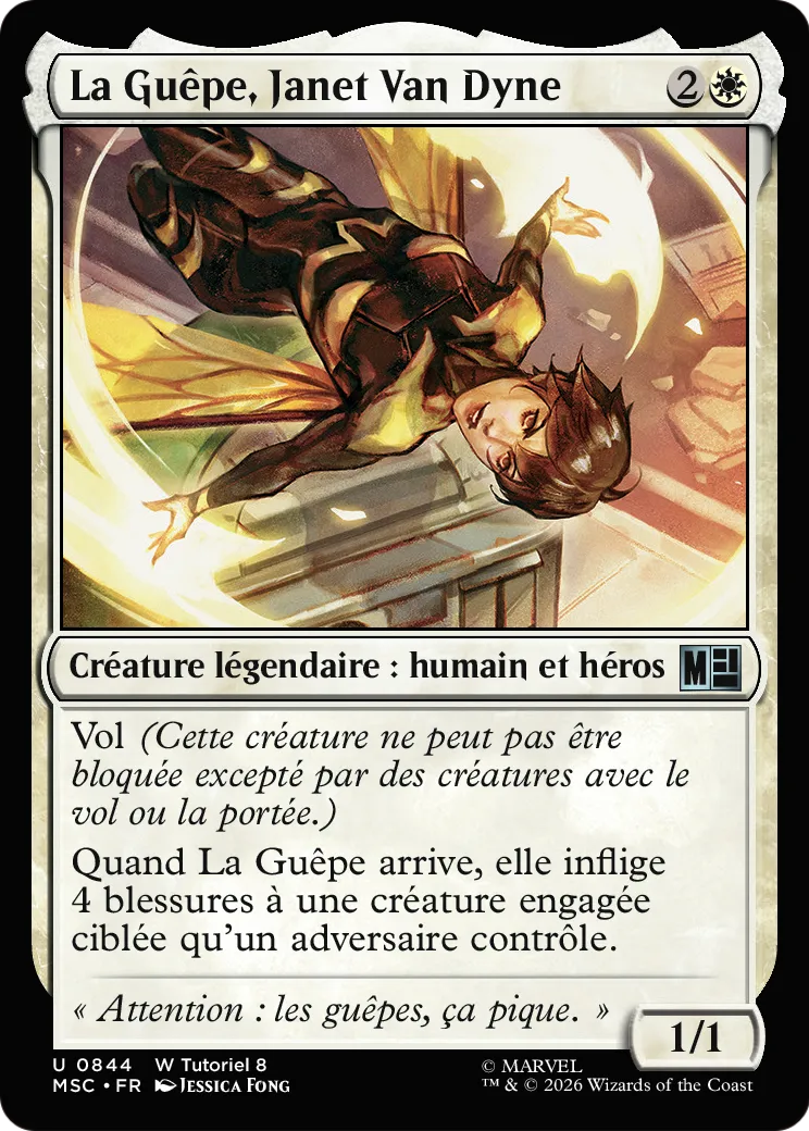 La Guêpe, Janet Van Dyne — Marvel Super Heroes Commander — Magic: The Gathering