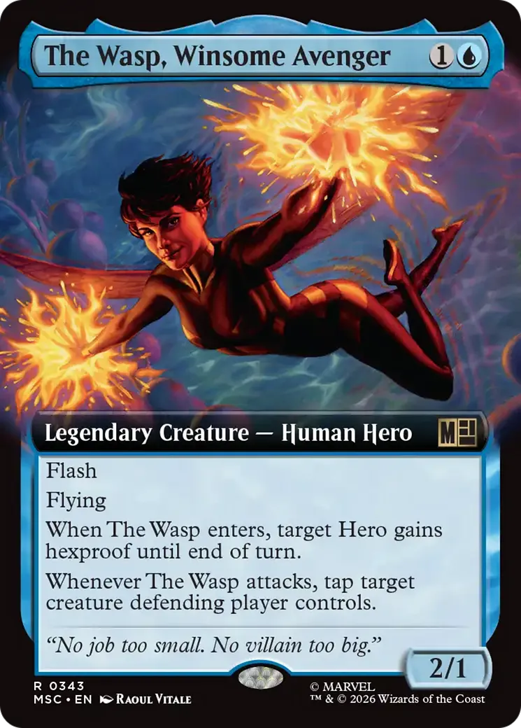 The Wasp, Winsome Avenger — Marvel Super Heroes Commander — Magic: The Gathering