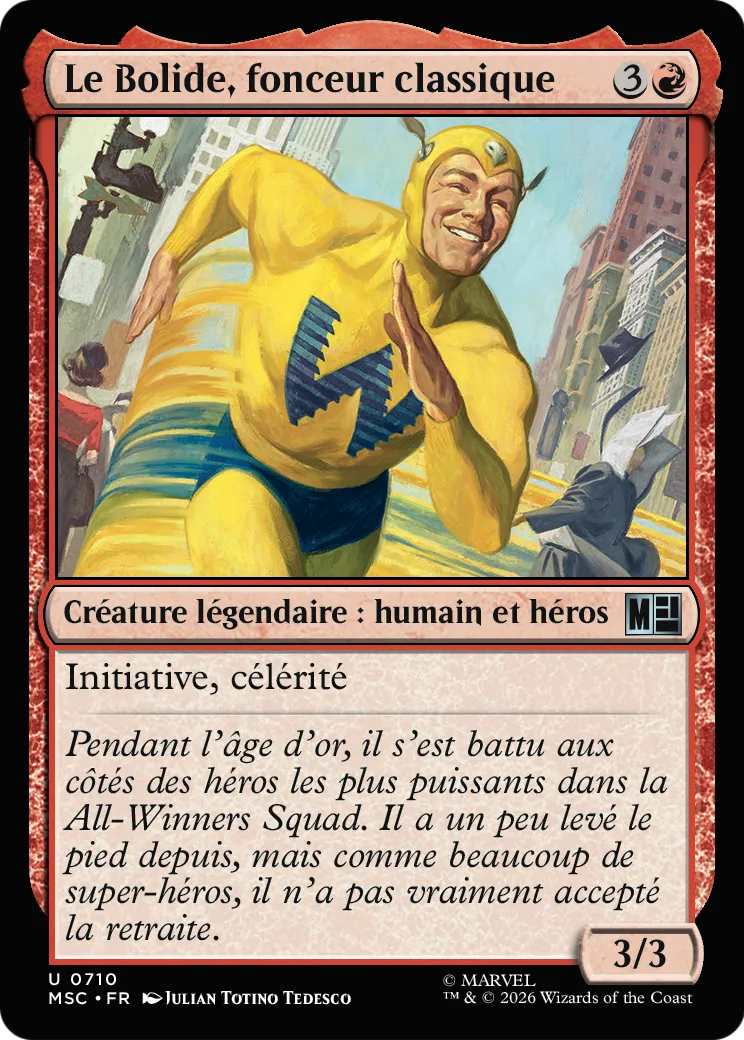 Le Bolide, fonceur classique — Marvel Super Heroes Commander — Magic: The Gathering