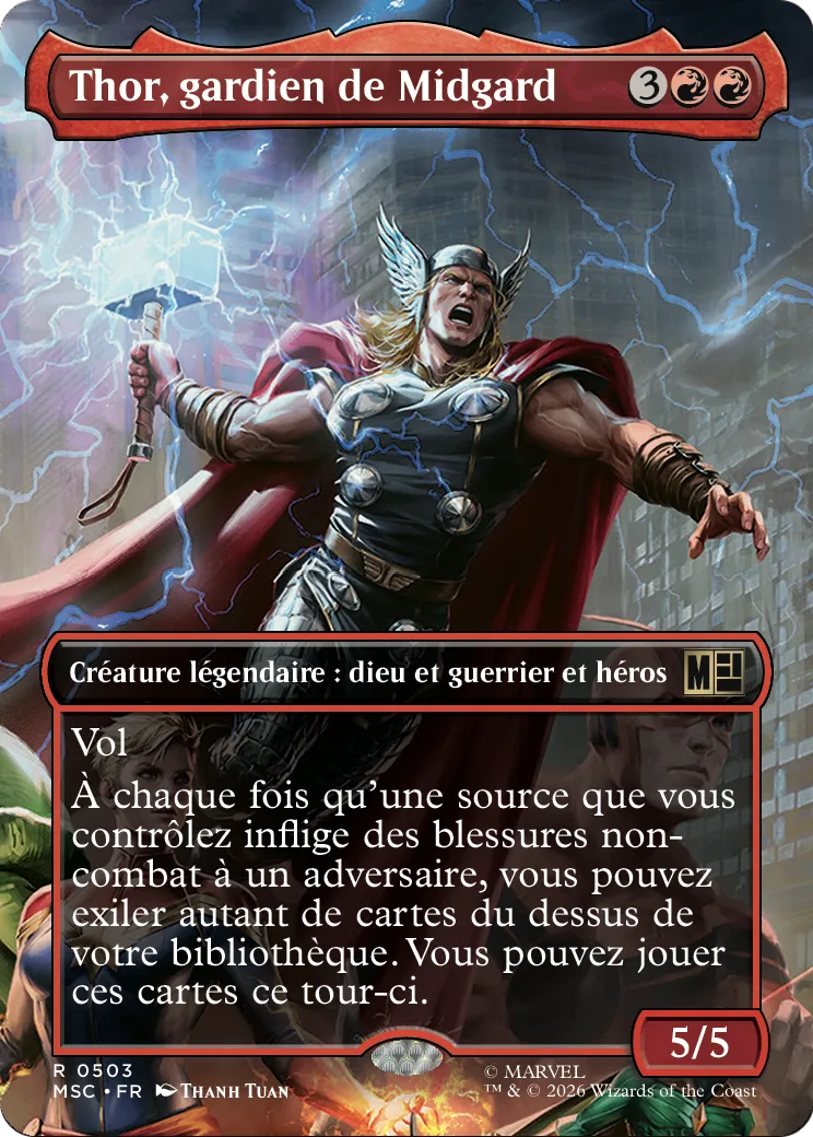 Thor, gardien de Midgard — Marvel Super Heroes Commander — Magic: The Gathering