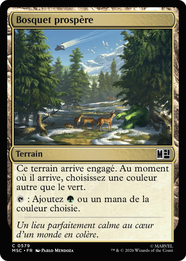 Bosquet prospère — Marvel Super Heroes Commander — Magic: The Gathering