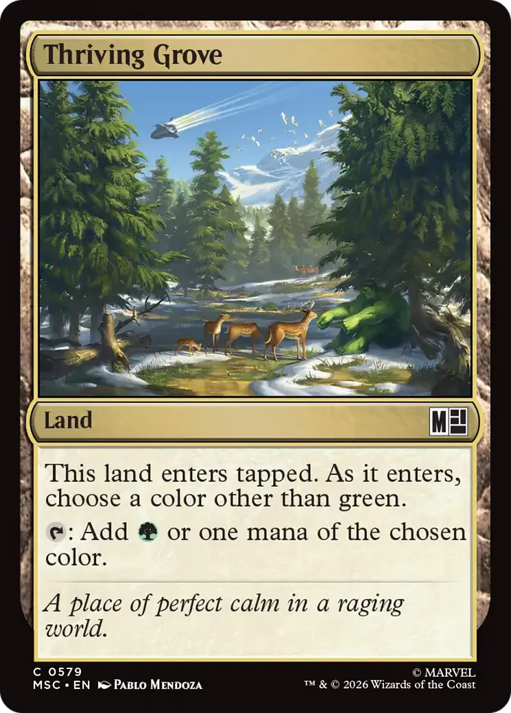 Thriving Grove — Marvel Super Heroes Commander — Magic: The Gathering