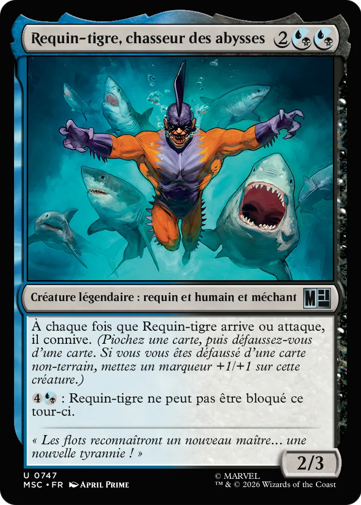 Requin-tigre, chasseur des abysses — Marvel Super Heroes Commander — Magic: The Gathering
