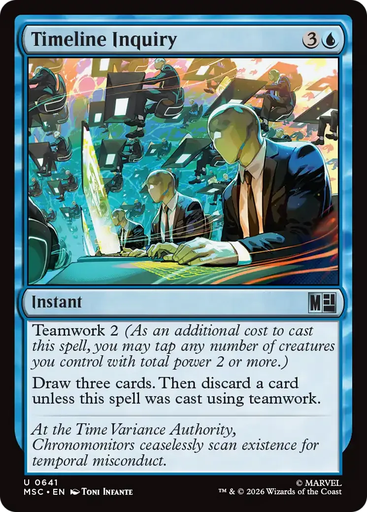 Enquête sur la ligne temporelle — Marvel Super Heroes Commander — Magic: The Gathering