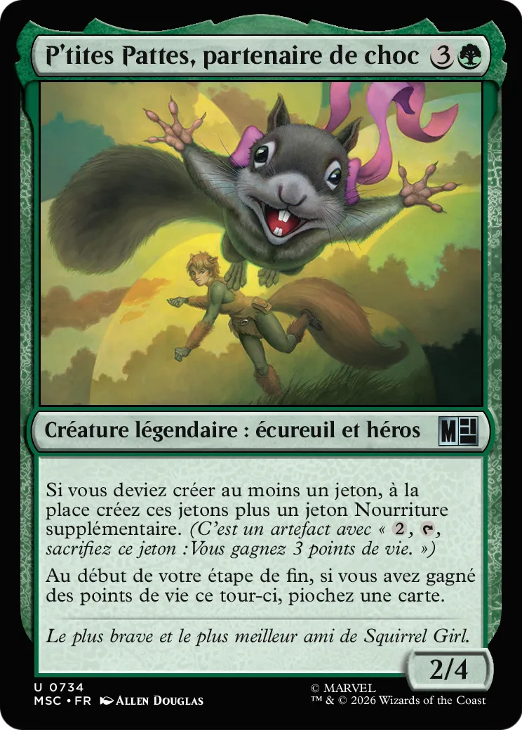 P'tites Pattes, partenaire de choc — Marvel Super Heroes Commander — Magic: The Gathering