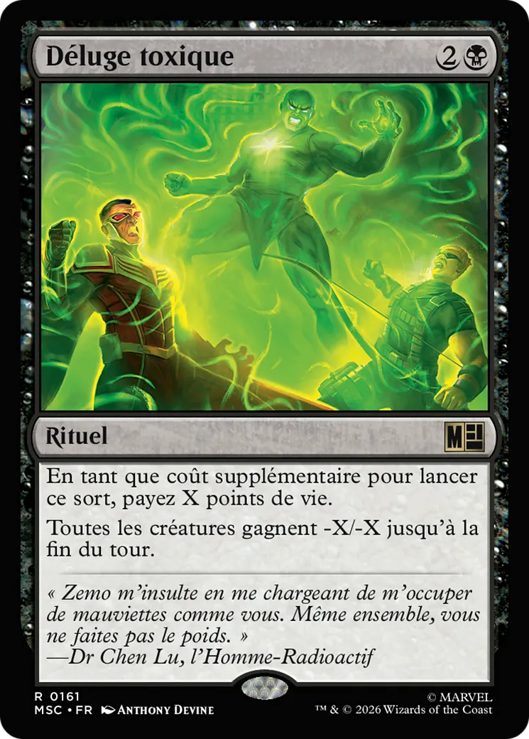 Déluge toxique — Marvel Super Heroes Commander — Magic: The Gathering