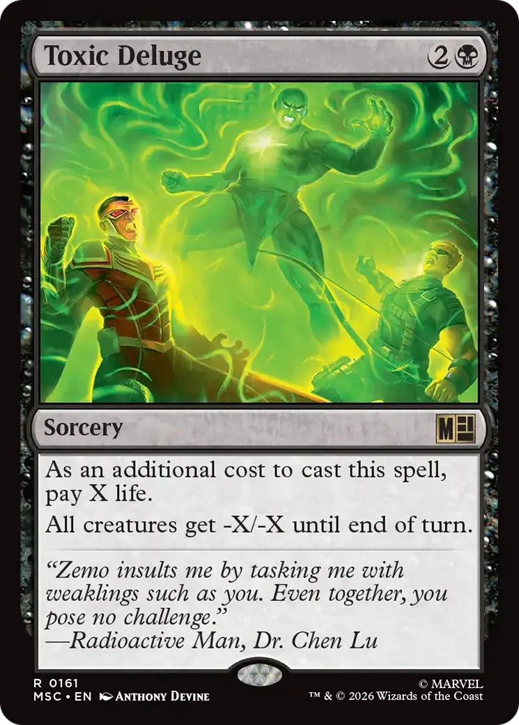 Toxic Deluge — Marvel Super Heroes Commander — Magic: The Gathering