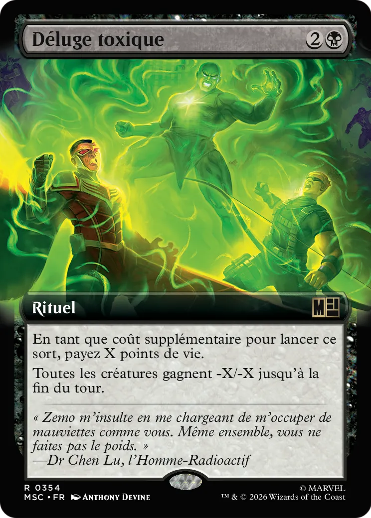 Déluge toxique — Marvel Super Heroes Commander — Magic: The Gathering